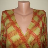 Шарена блуза тип Прегърни ме XL, XXL р-р, снимка 2 - Блузи с дълъг ръкав и пуловери - 19807676