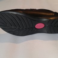 Детски обувки от естествена кожа, черни с лепенки, ортопедични, снимка 2 - Детски маратонки - 9666560