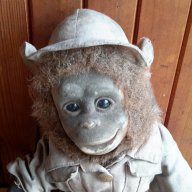 Стара играчка маймунка, снимка 2 - Плюшени играчки - 12335438