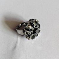 Старинен пръстен с оникс, снимка 4 - Пръстени - 25107910