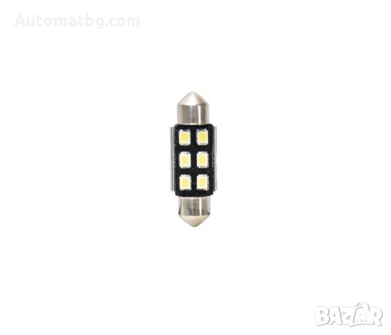 LED Диодна Крушка SV8,5 36 MM (C5W) CANBUS 6XLED VECTA, снимка 1