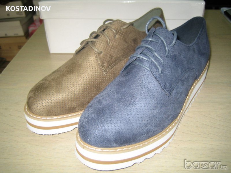 НАМАЛЕНИЕ-Дамски обувки  маслина и сини м.100-725, снимка 1