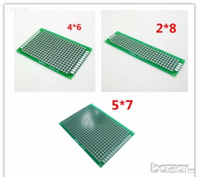 Прототипни платки - двуслойни 2x8см., 3x7см., 4x6см., 5x7см., 7x9см., 8x12см., 9x15см., снимка 1
