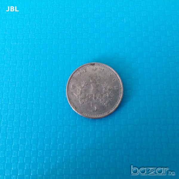 монета 5 five pence 1992г Elizabeth 2 пет пенса, снимка 1