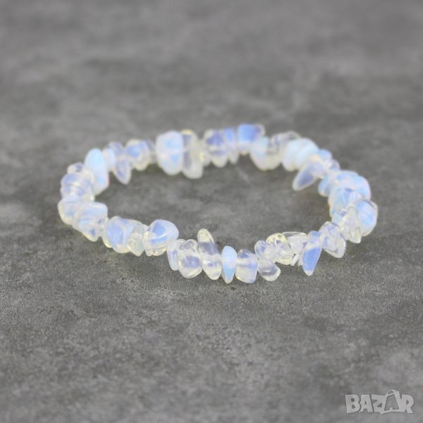 Гривна от естествен бял опалит, снимка 1