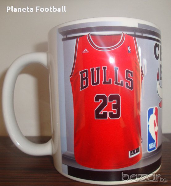 Уникална Баскетболона Чаша с Ваше Име и Номер на Chicago Bulls!, снимка 1