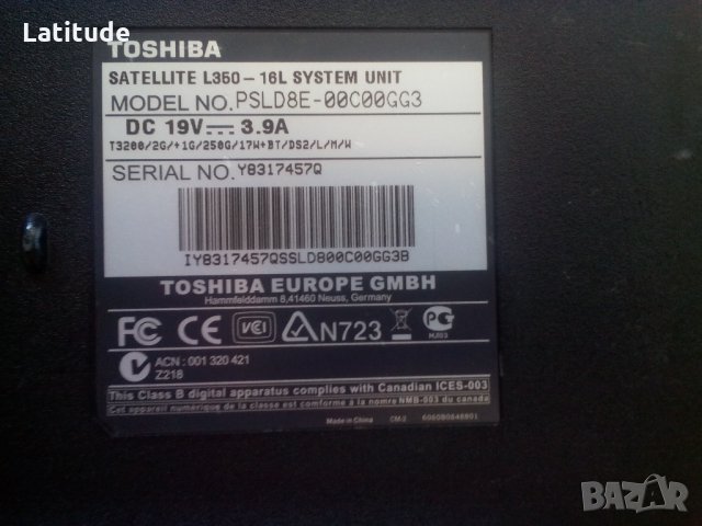 Toshiba Satellite L350 на части, снимка 4 - Части за лаптопи - 22402204