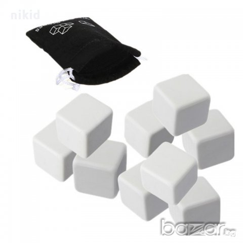 6 бр керамични каменни кубчета за охлаждане на напитки уиски тип лед, снимка 3 - Други - 18170549