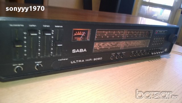 saba ultra hi-fi 9060-stereo receiver-germany-внос швеицария, снимка 8 - Ресийвъри, усилватели, смесителни пултове - 10889731