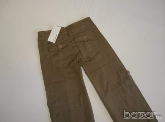Нов ленен панталон за момиче,128 см.  , снимка 4 - Детски панталони и дънки - 16401653
