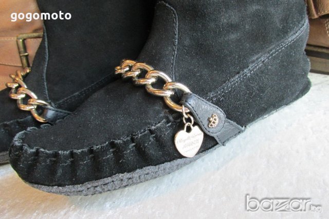 АРИСТОКРАТИЧНИ дамски ботуши, ОГРАНИЧЕНА СЕРИЯ, LIMITED EDITION Juicy Couture Gold original, 38 - 39, снимка 7 - Дамски ботуши - 20294530