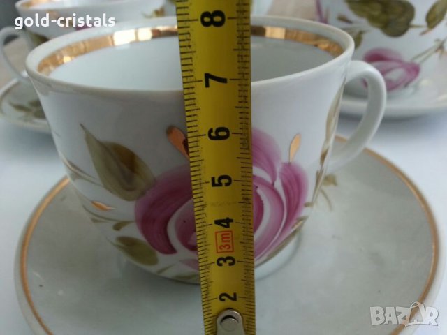 руски порцеланов сервиз за чай, снимка 7 - Сервизи - 25586343