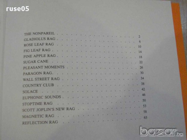 Книга "RAGTIMES FOR PIANO-SCOTT JOPLIN - II." - 68 стр., снимка 4 - Специализирана литература - 15801297