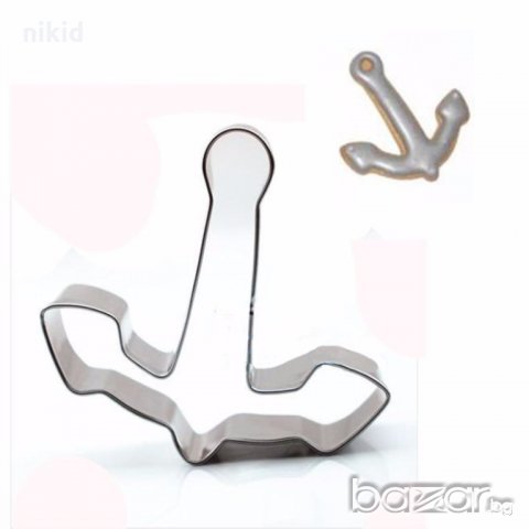 широка котва метален резец форма за декорация украса бисквитки сладки с тесто фондан