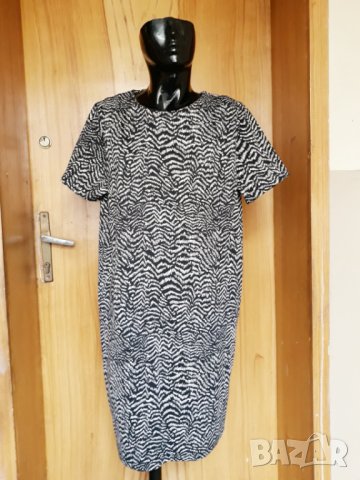 Черно-бяла туника/рокля принт зебра ХХЛ, снимка 1