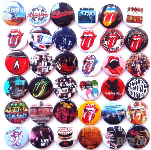 Значки на Rolling Stones, снимка 1 - Други ценни предмети - 24868439