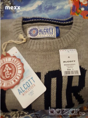 Нов Оригинален мъжки пуловер ALCOTT от Италия, снимка 5 - Пуловери - 17083482