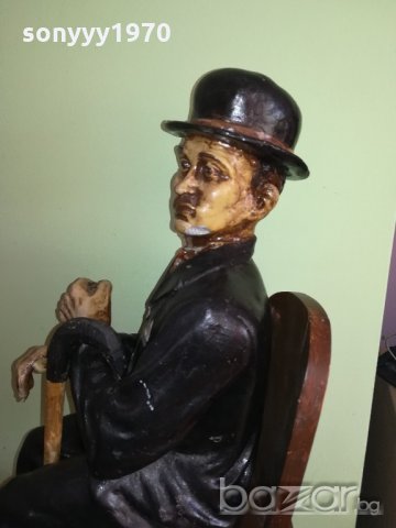 масивна фигура+стол+бастун-внос франция-55х35х20см, снимка 8 - Антикварни и старинни предмети - 21373178