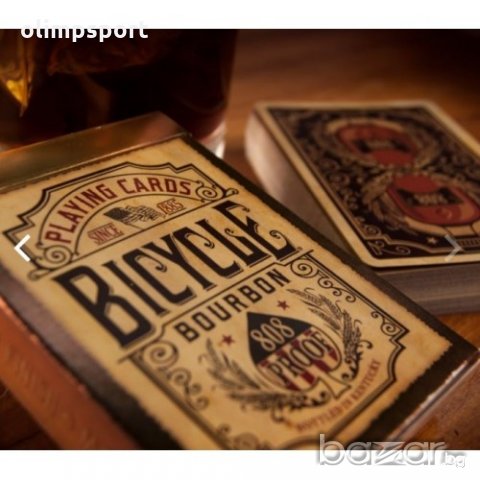 КАРТИ ЗА ИГРА BICYCLE BOURBON нови оригинални произведени в САЩ , снимка 4 - Карти за игра - 21363046