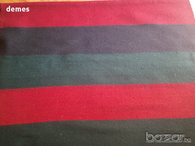 Ръчно тъкана вълнена черга, нова, снимка 4 - Пътеки - 11676479