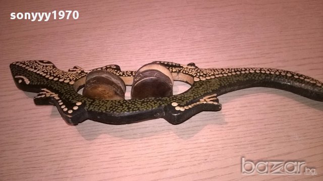 Ретро музикален инструмент-31/9см-внос швеицария, снимка 9 - Антикварни и старинни предмети - 16519664