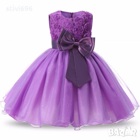 Детска рокля брокат Ново 6 налични цвята, размер 160, снимка 10 - Детски рокли и поли - 25821066