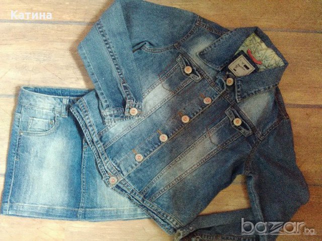 Намаление Zara дънкова поличка, снимка 2 - Детски рокли и поли - 19146361