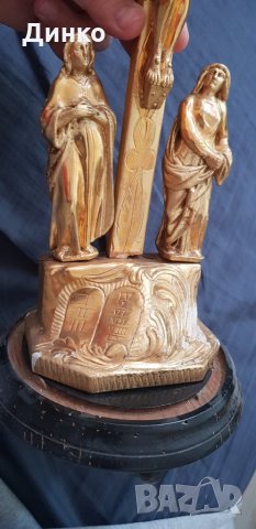 Домашен олтар от 19век  под стъклен купол, снимка 6 - Антикварни и старинни предмети - 24881160