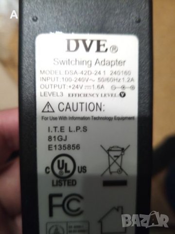 Адаптер Mikrotik 24HPOW 24V 1.6A, снимка 3 - Захранвания и кутии - 24964307