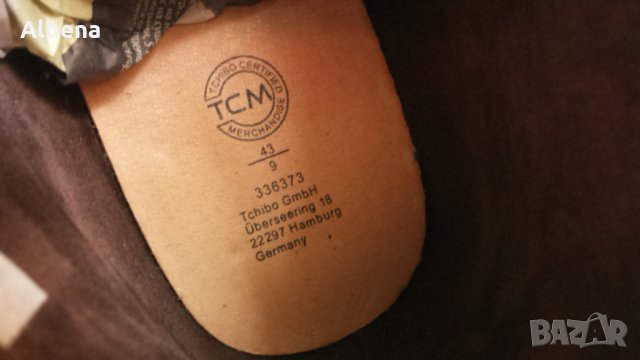 TCHIBO CERTIFIED MERCHANDISE размер EUR 43 / UK9 естествена кожа 9-2-S, снимка 9 - Официални обувки - 25628536