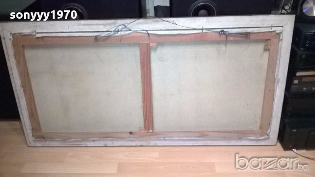 F.maius.-69 огромна испанска картина 131/66см-внос канарите, снимка 11 - Антикварни и старинни предмети - 16062521