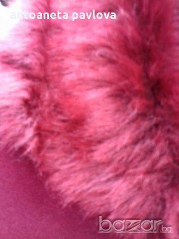 Разкроено палто с отделна яка и екокожа, снимка 7 - Палта, манта - 19773653