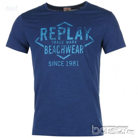 Нова тениска Replay Beachwear T Shirt, оригинал, снимка 6 - Тениски - 15264207