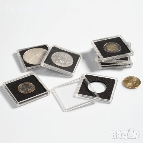 Капсули за монети Quadrum Стандарт на Leuchtturm - Германия , снимка 4 - Нумизматика и бонистика - 24099266