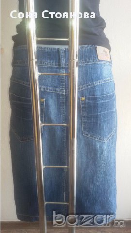 Дамска пола дънкова до коляното ub jeans *, снимка 9 - Поли - 15325815