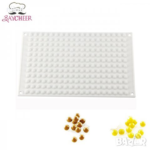  3D много ситни топче топчета перли голям силиконов молд форма декорация украса фондан торта мъфини 