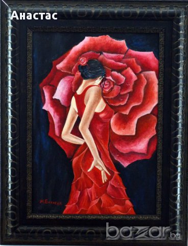 Жената роза, снимка 1 - Картини - 9008791