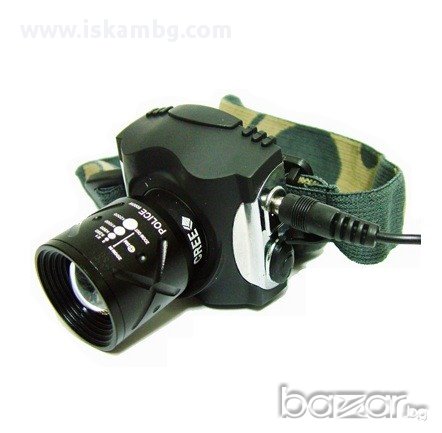 Челник LED Police 5000w 160lm ( модел 806), снимка 2 - Други спортове - 13303571