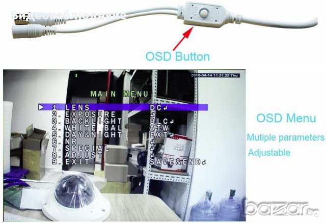 HD 720p AHD 1 Мегапиксел Cctv Охранителна Камера с Ir-cut Филтър за Нощно Виждане, снимка 4 - Камери - 15170456