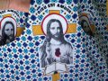 Нов африкански памучен кафтан с Иисус Христос L, снимка 3
