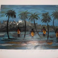 Серия картини с маслени бои от Африка-9, снимка 2 - Картини - 9662652