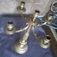 бароков свещник от бронз, снимка 4 - Антикварни и старинни предмети - 25589410