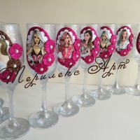 Красиви чаши за моминско парти, снимка 2 - Кетъринг - 20760857