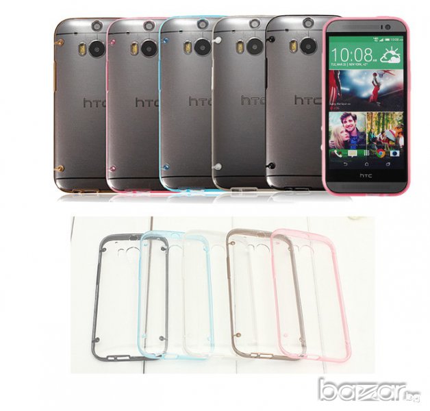 ЛУКСОЗЕН ПРОЗРАЧЕН ГРЪБ ЗА HTC ONE M8, снимка 1