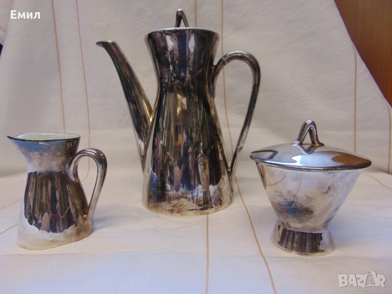 Антикварен посребрен порцелан WMF, снимка 1