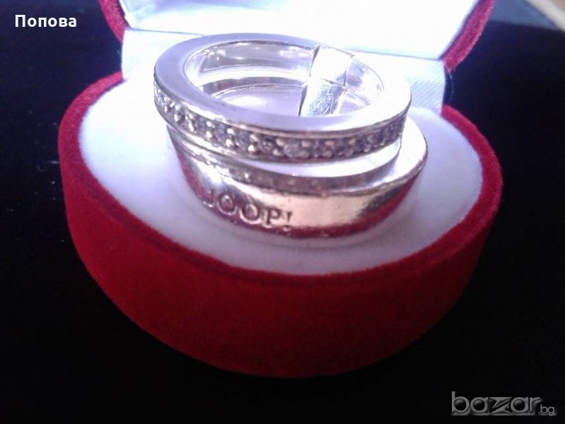"JOOP"  Сребърен масивен  оригинален пръстен , снимка 1