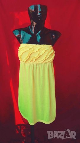 Ярко жълта туника бюстие С/М, снимка 1