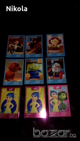 Картички - Звездите на Disney Pixar , картинки, снимка 13 - Колекции - 21100491