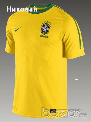 Nike Brasil CBG Official Home Mens Soccer Jersey, снимка 10 - Тениски - 13687667