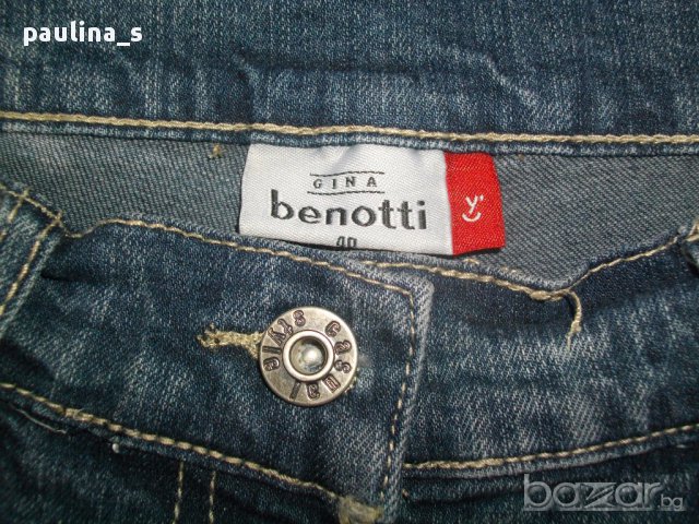 Еластични дънкови бермуди ”Gina Benotti”original brand / универсален размер, снимка 3 - Къси панталони и бермуди - 15022664